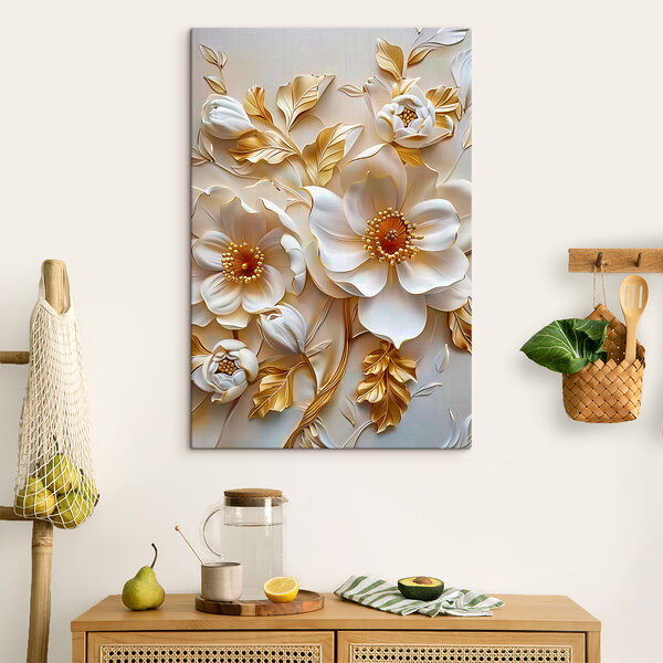 Quadri Elegante composizione floreale con fiori bianchi (COD: s39349) Quadri Quadri Elegante composizione floreale con fiori bianchi (COD: s39349)