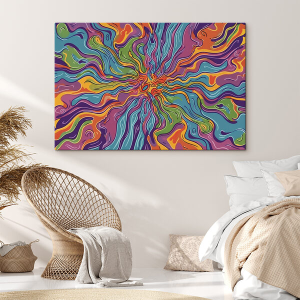 A colorful swirly pattern