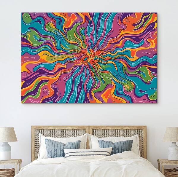 A colorful swirly pattern