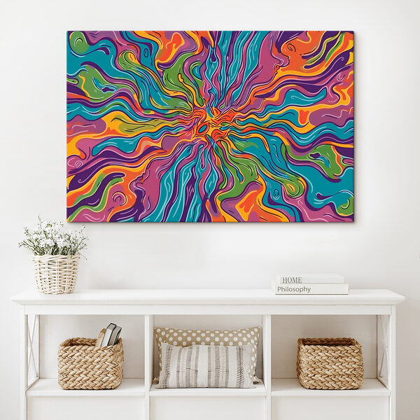 A colorful swirly pattern