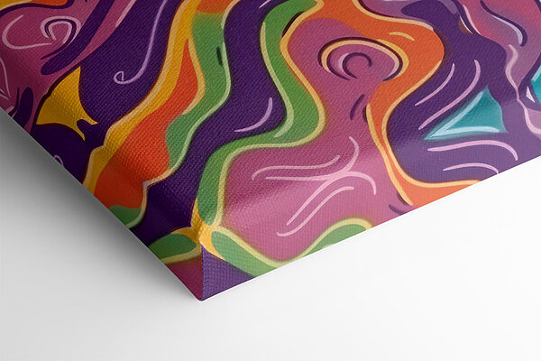 A colorful swirly pattern