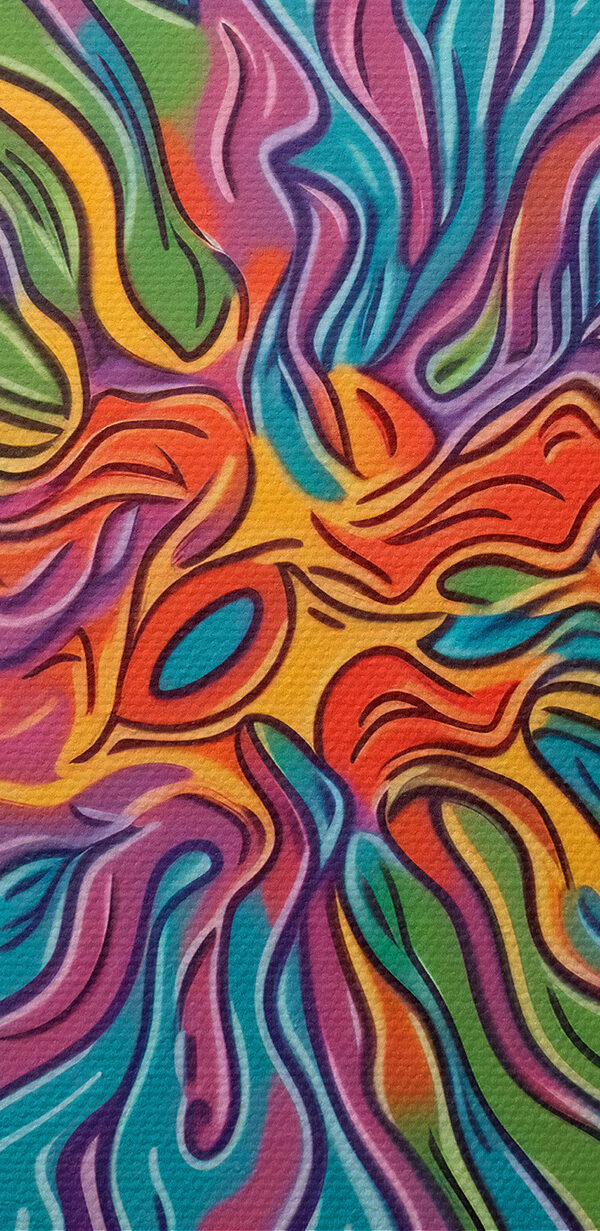 A colorful swirly pattern