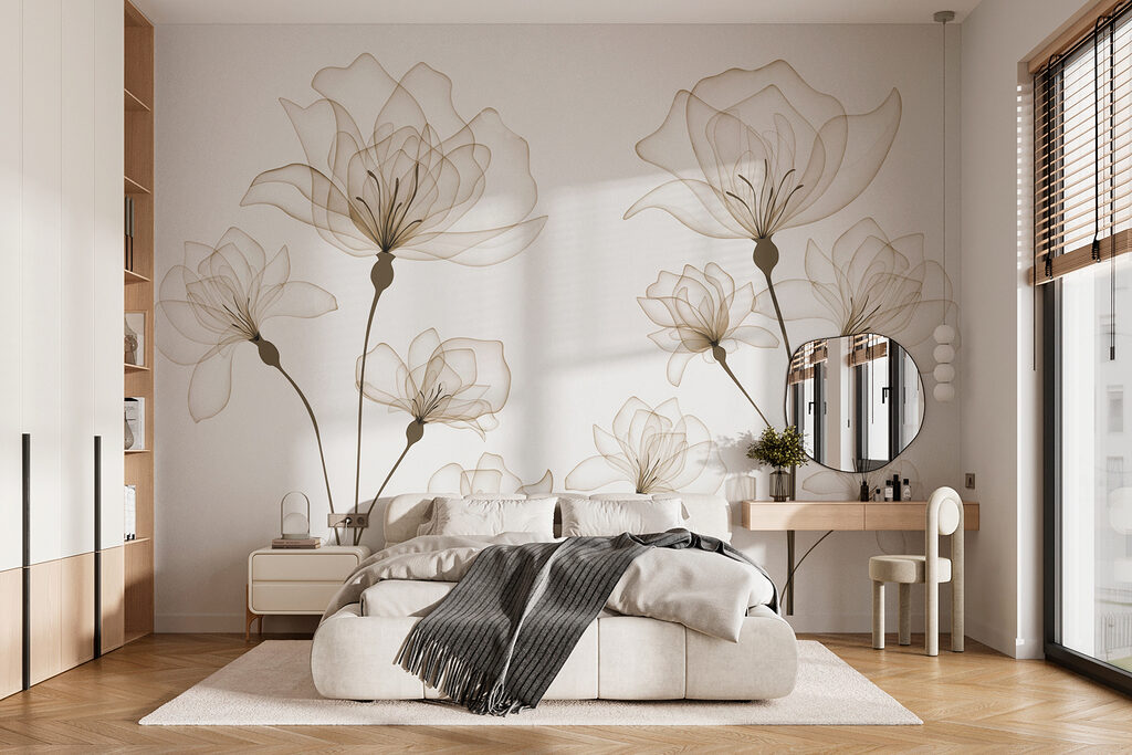 A group of flowers with stems A group of flowers with stems