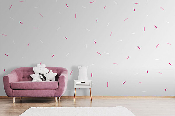 A white and pink sprinkles A white and pink sprinkles