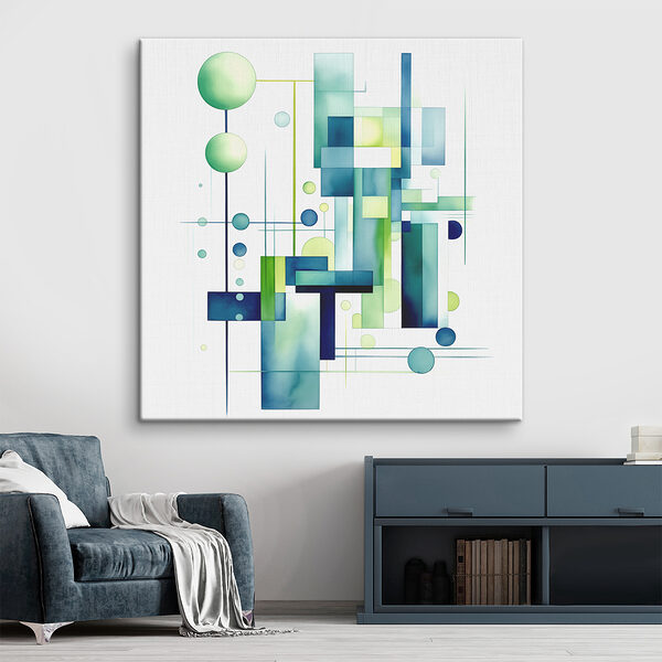 Abstract shapes in calming colors Abstract shapes in calming colors