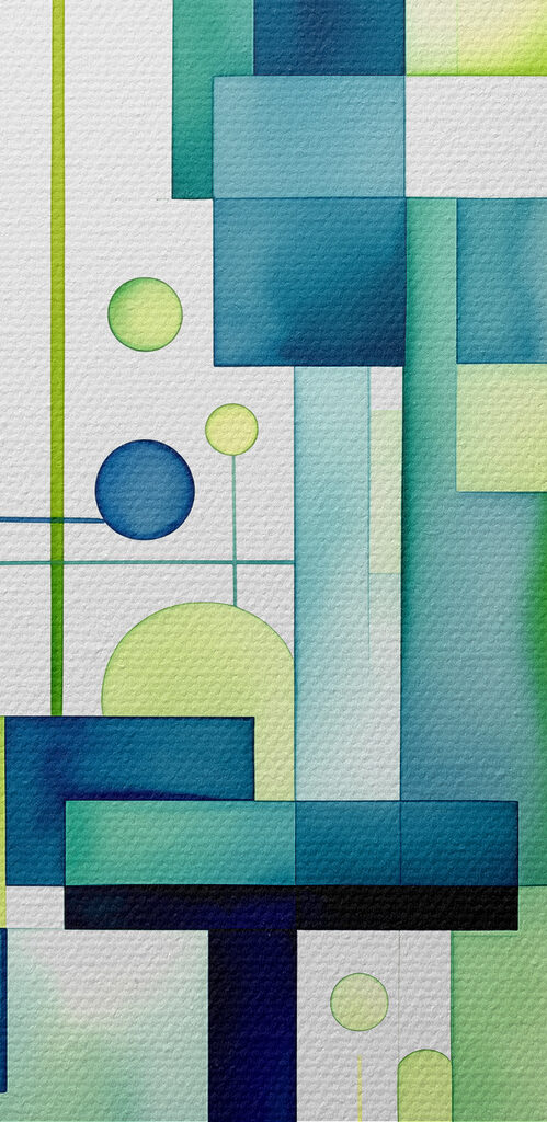 Abstract shapes in calming colors Abstract shapes in calming colors