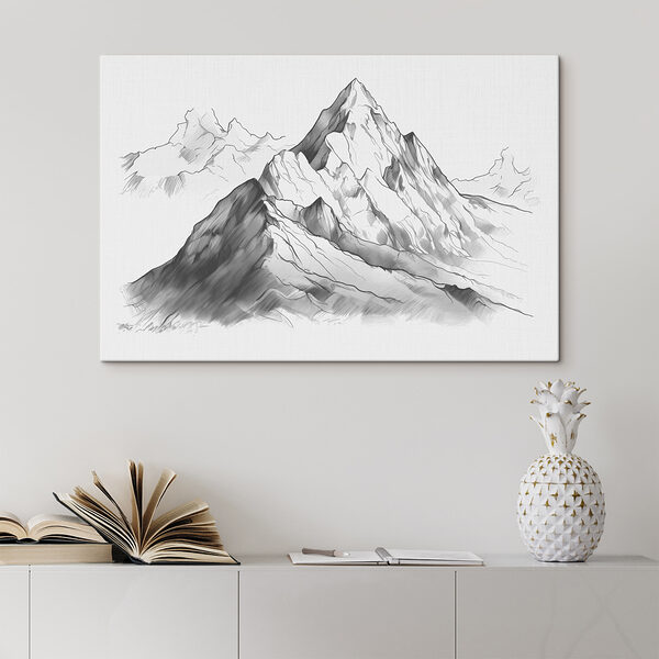 Quadri Un disegno di una montagna (COD: s39434) Quadri Quadri Un disegno di una montagna (COD: s39434)