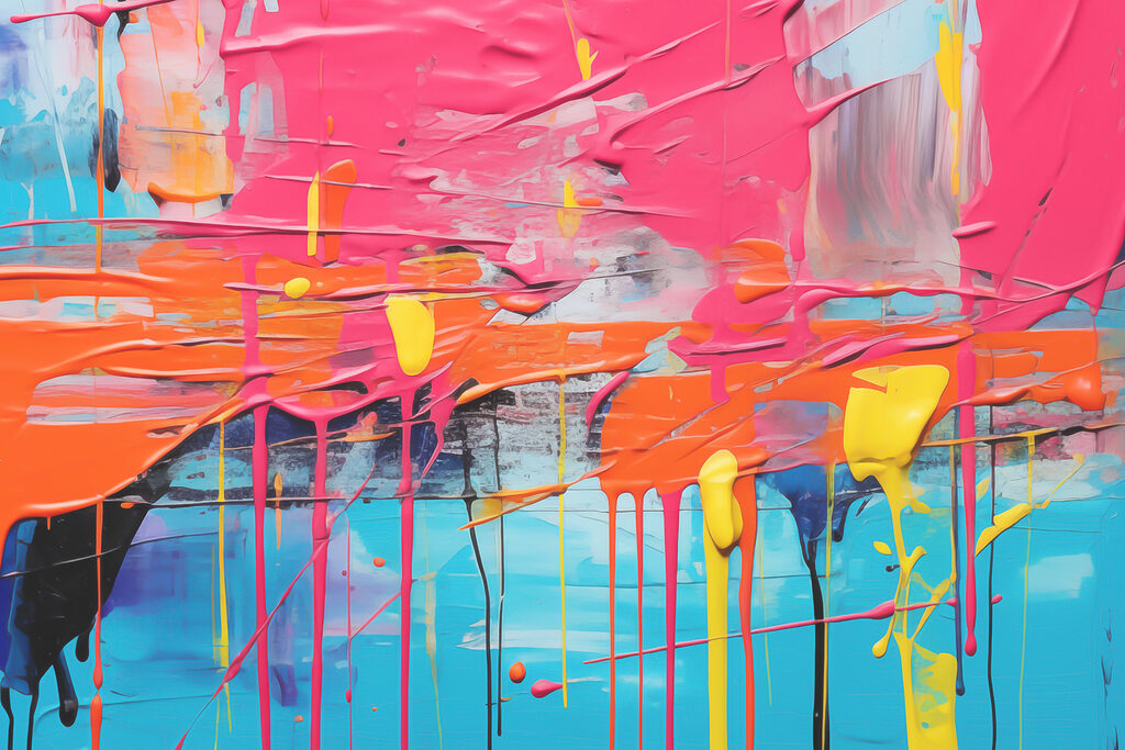 A painting of different colors A painting of different colors