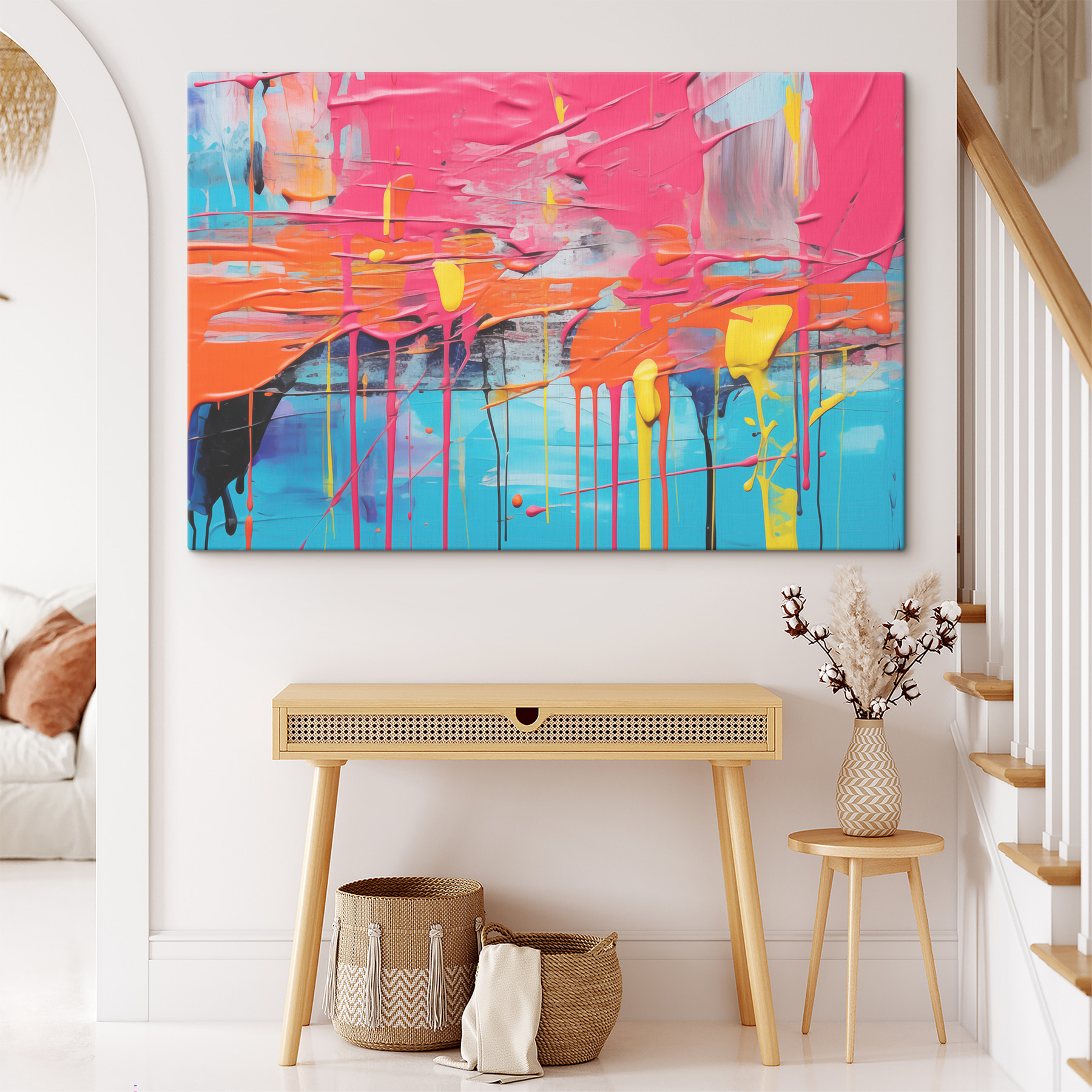A painting of different colors A painting of different colors