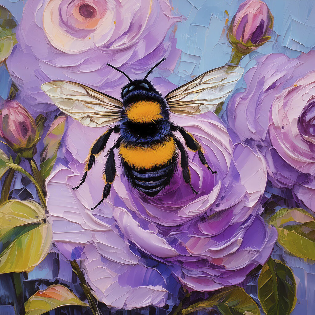 A bee on a flower