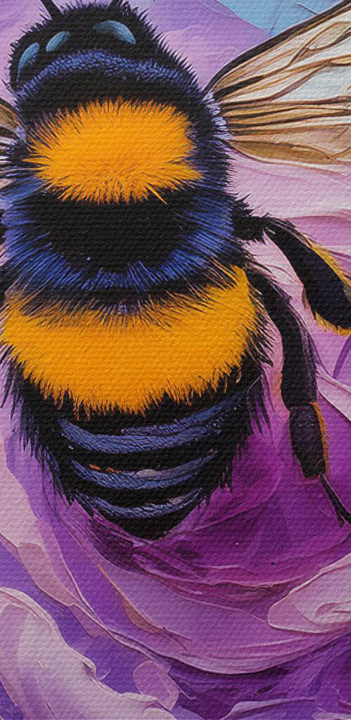 A bee on a flower