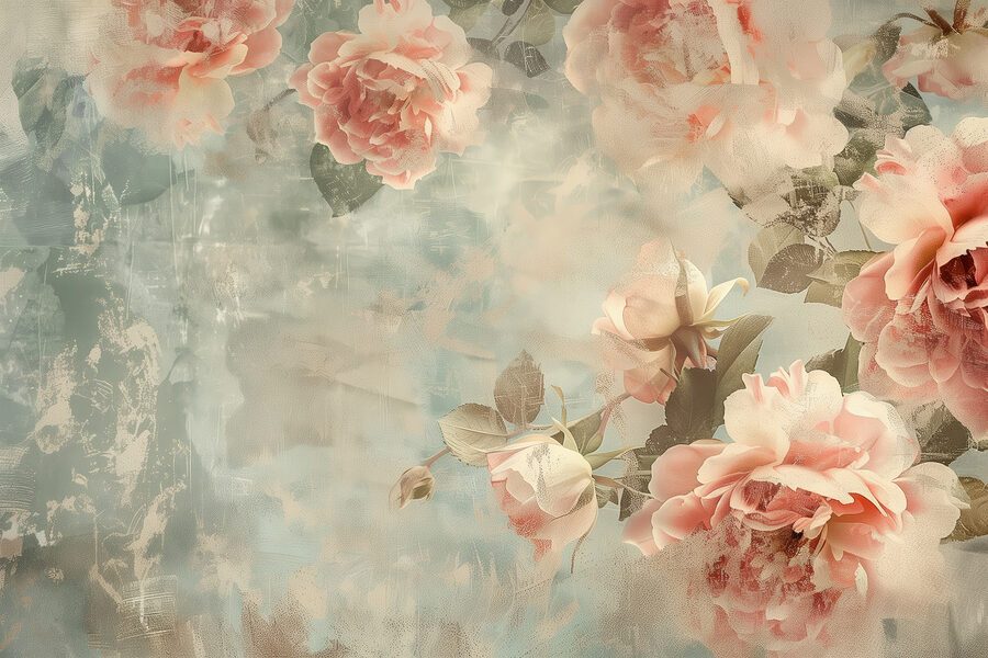Un gruppo di fiori rosa