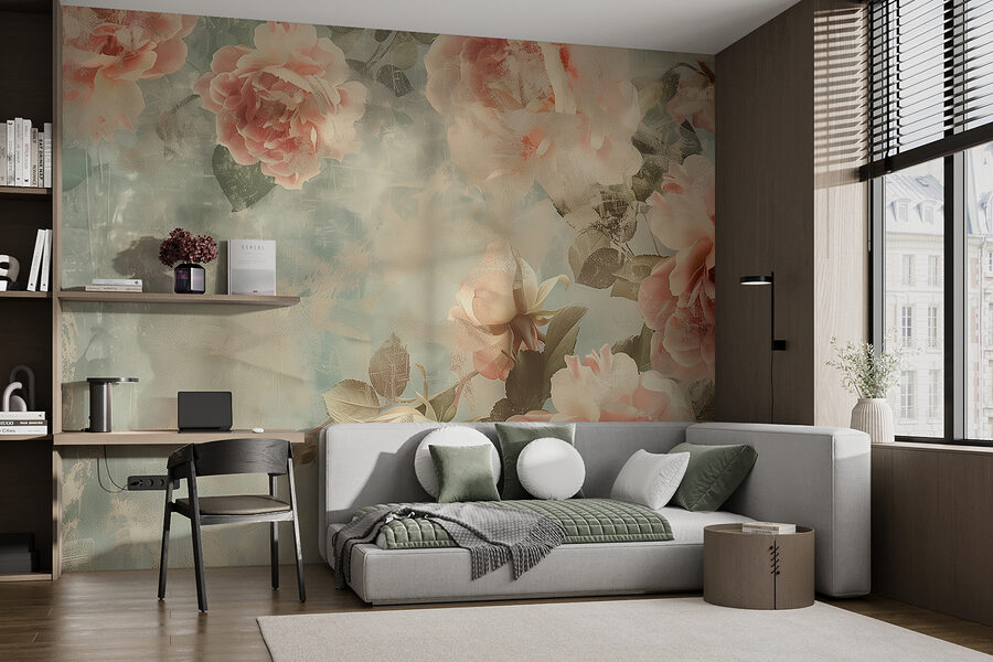 Un gruppo di fiori rosa