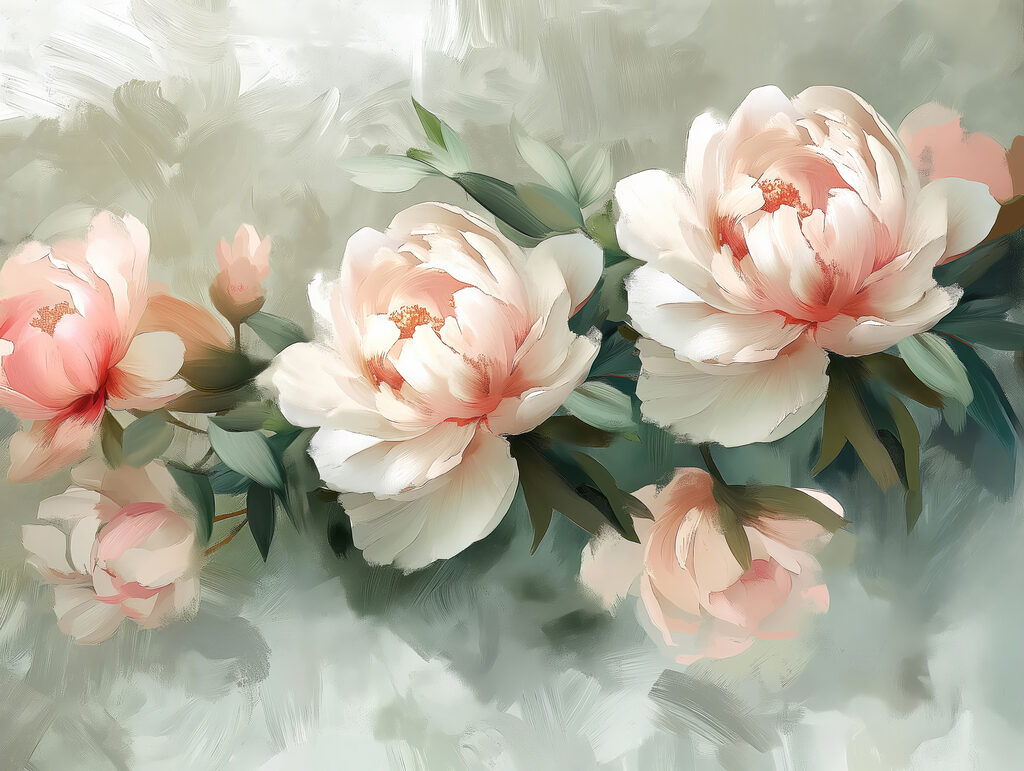 Un gruppo di fiori su una superficie bianca Un gruppo di fiori su una superficie bianca
