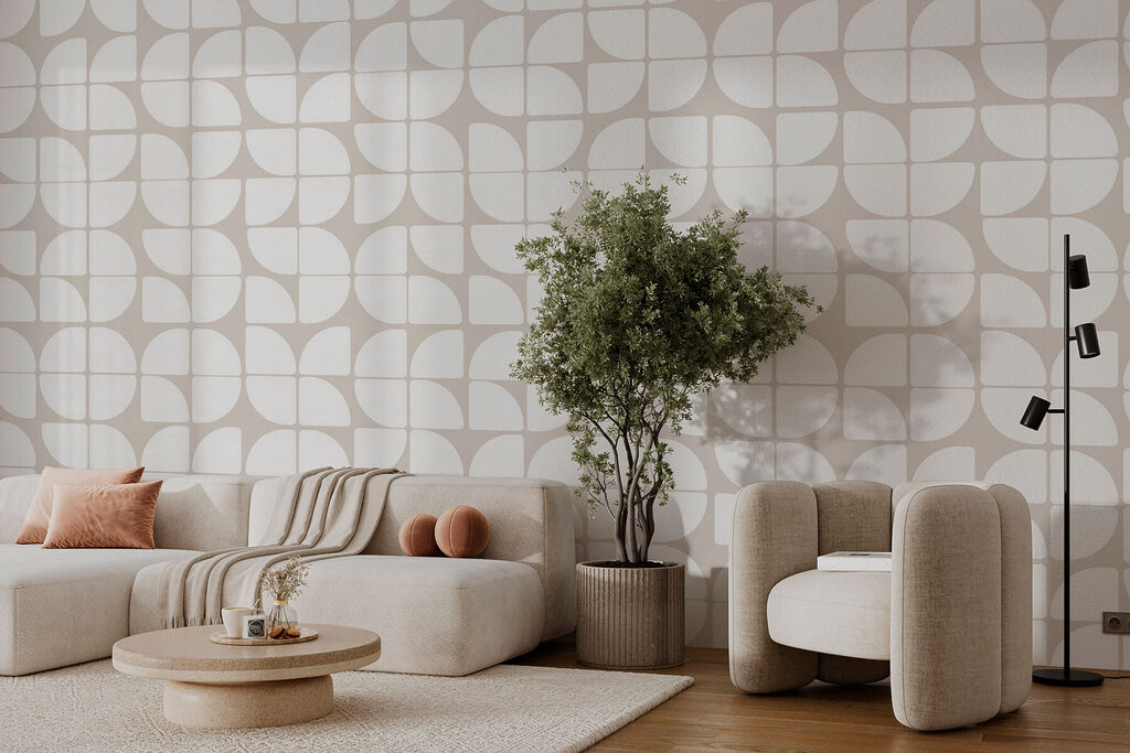 A pattern of circles and lines A pattern of circles and lines