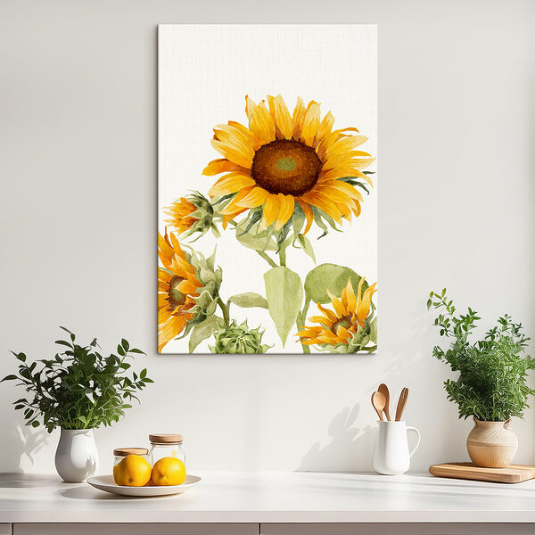 Quadri Un primo piano di un girasole (COD: s39341) Quadri Quadri Un primo piano di un girasole (COD: s39341)