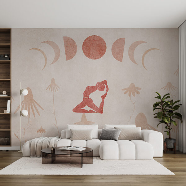 Disegno di una donna che fa yoga Disegno di una donna che fa yoga