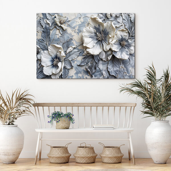 Group of flowers on a surface