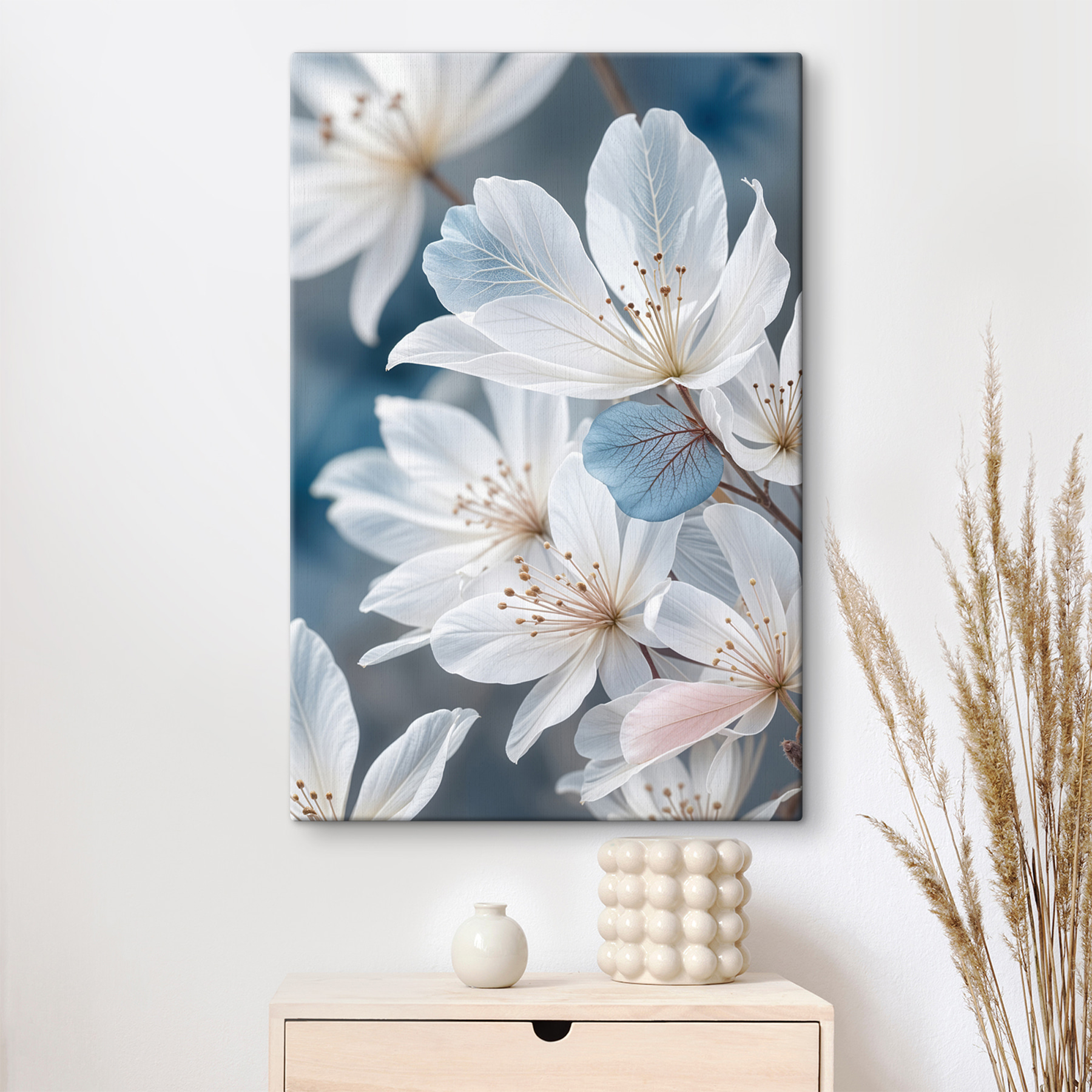 Close up of white flowers