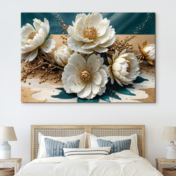 Quadri Quadri Mazzo di fiori bianchi (COD: s39397)