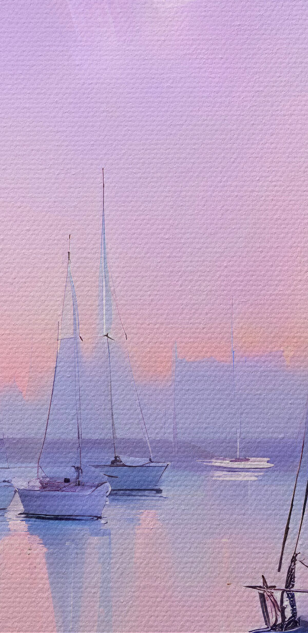 Group of sailboats on water Group of sailboats on water