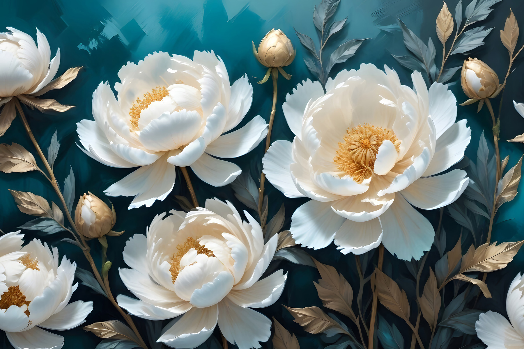 Group of white flowers
