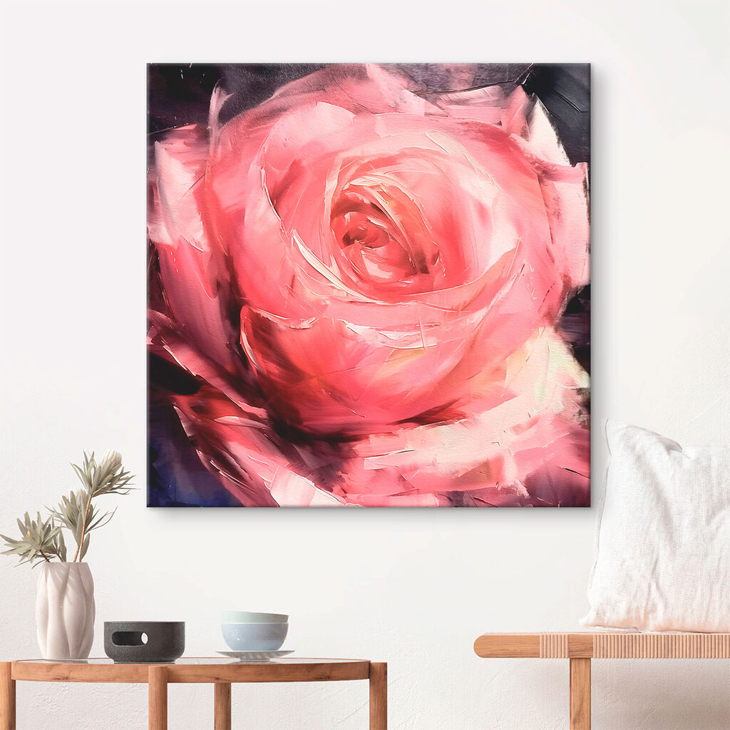 Close up of a pink rose