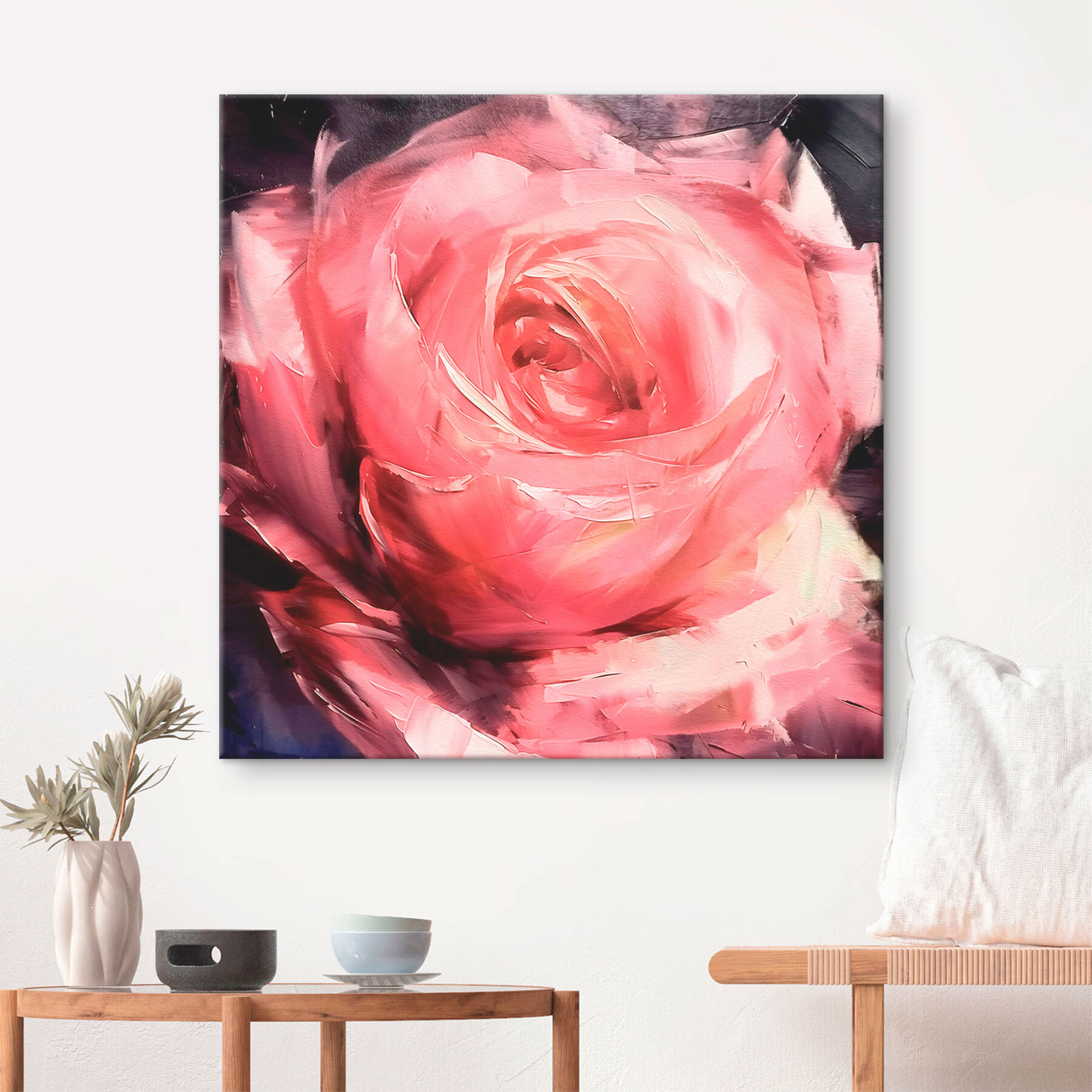Close up of a pink rose