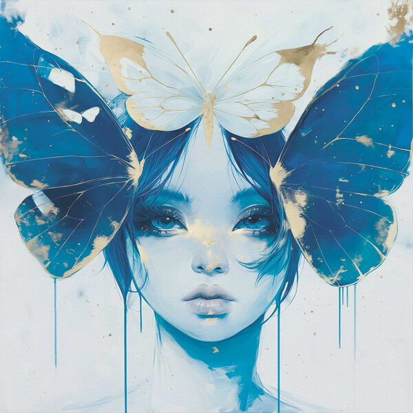 Butterfly wings and ethereal beauty