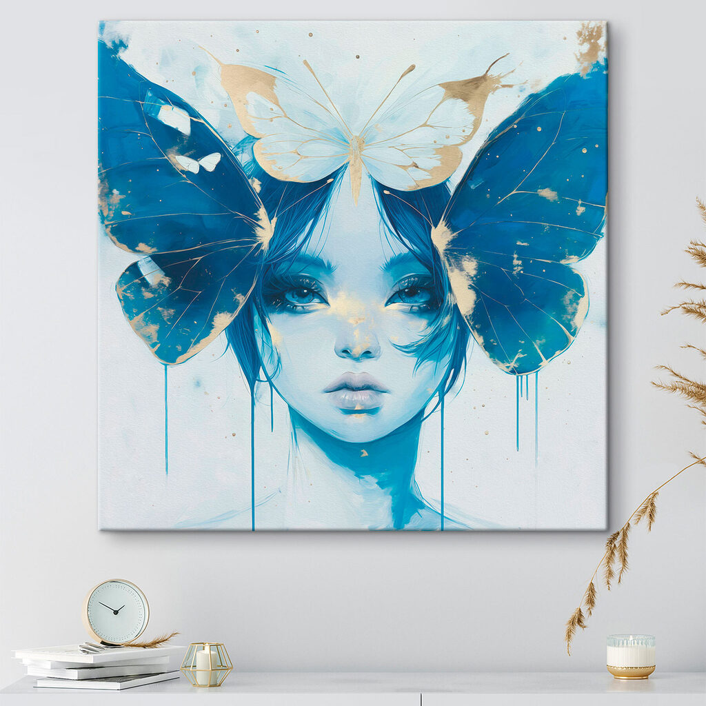 Butterfly wings and ethereal beauty