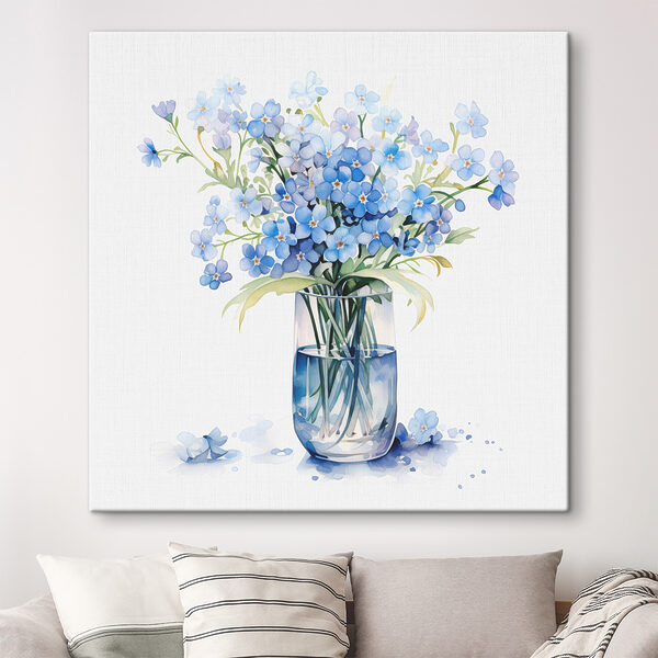 Quadri Quadri Acquerello raffigurante un vaso con dei fiori (COD: s39564)