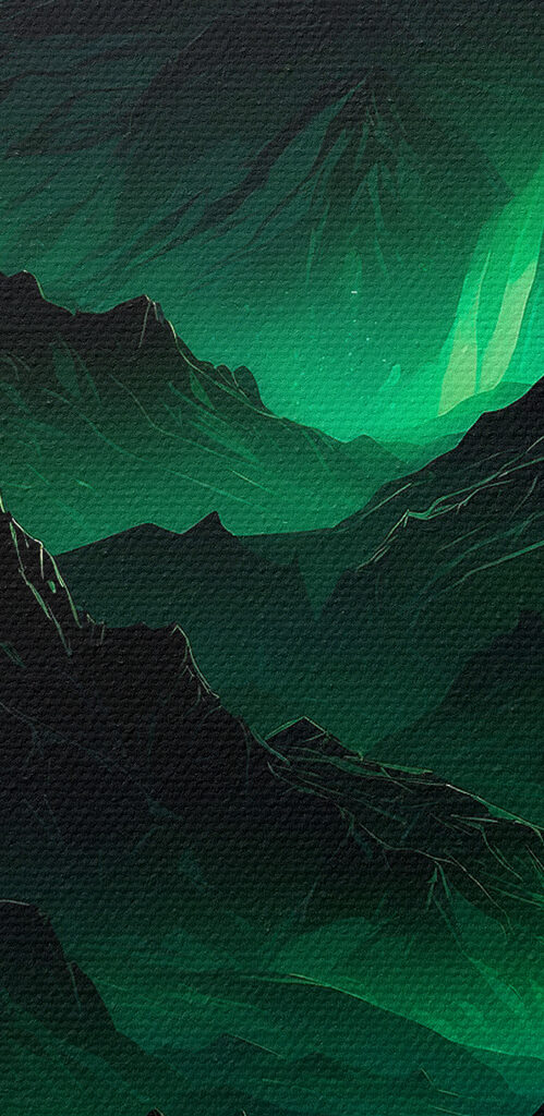 Green lights in the mountains Green lights in the mountains