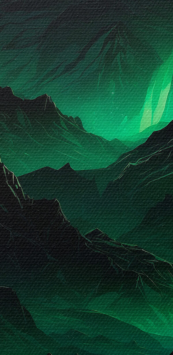 Green lights in the mountains Green lights in the mountains