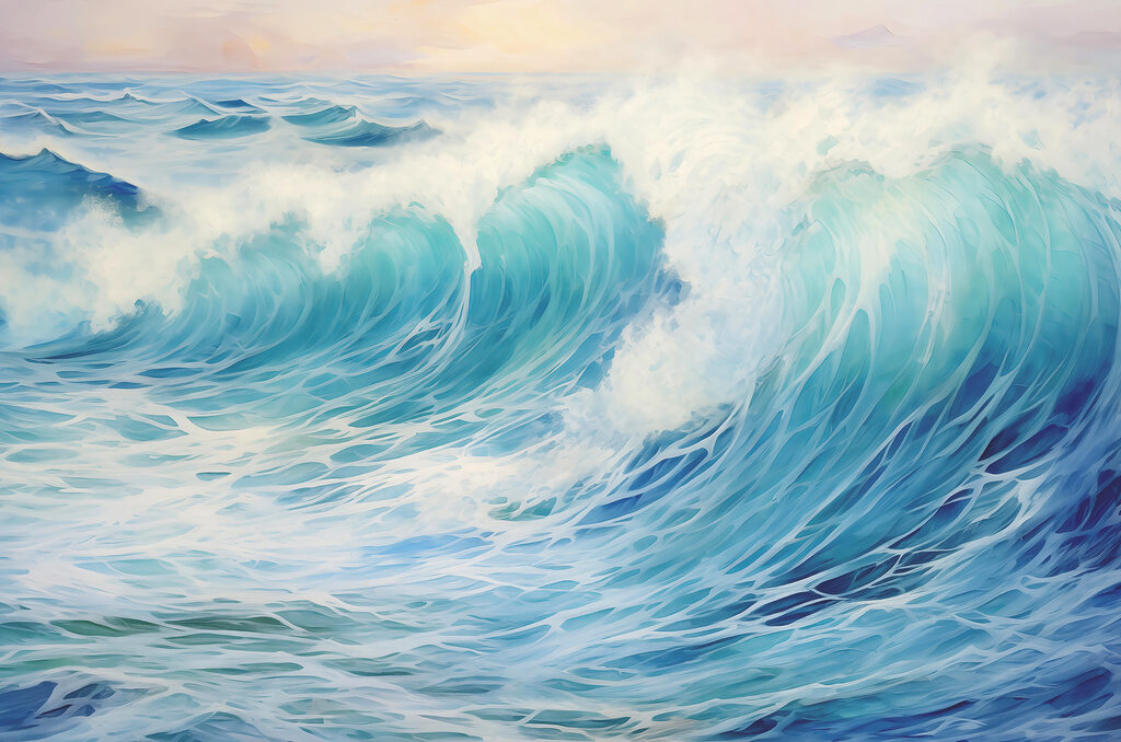 Grandi onde nell'oceano Grandi onde nell'oceano
