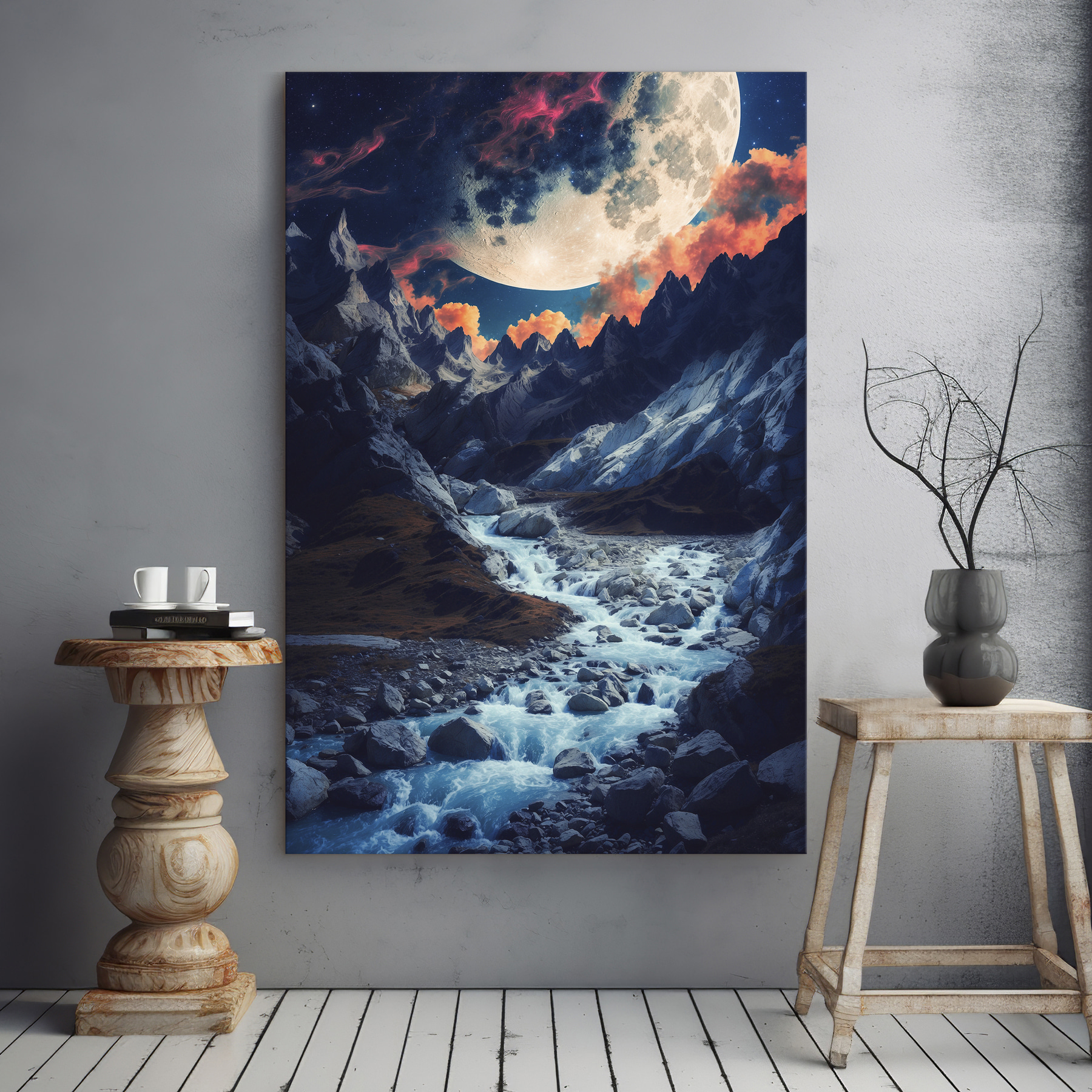 River running through a rocky valley