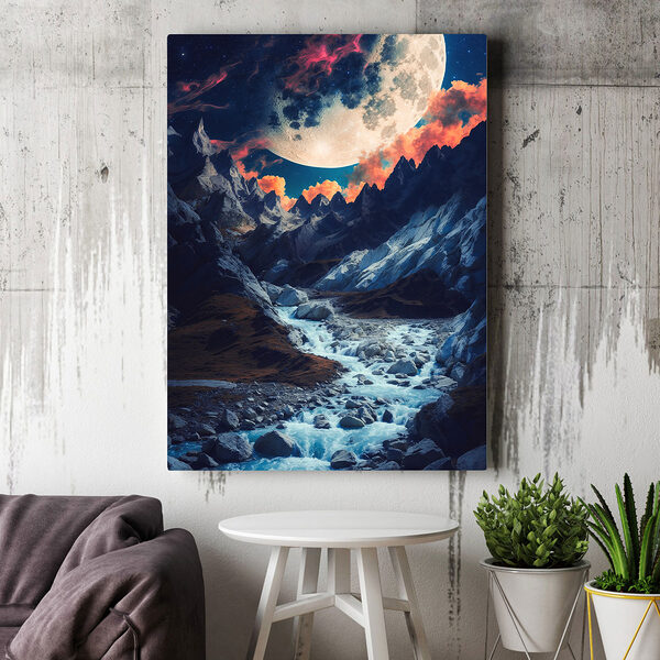 River running through a rocky valley