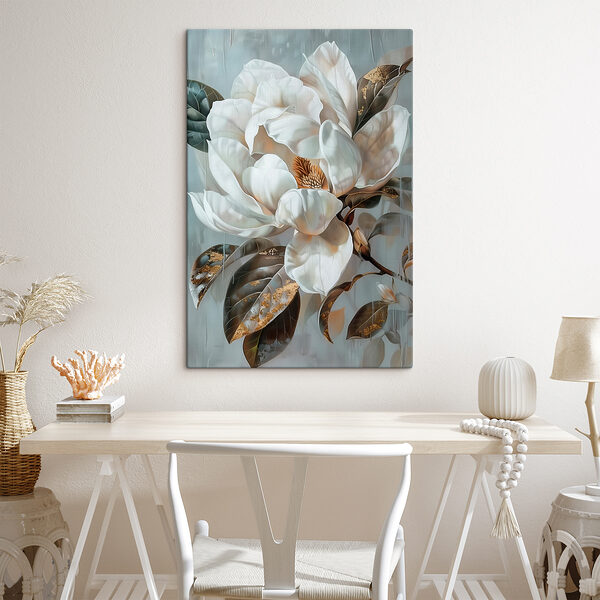 Quadri Quadri Dipinto raffigurante un fiore bianco (COD: s39550)