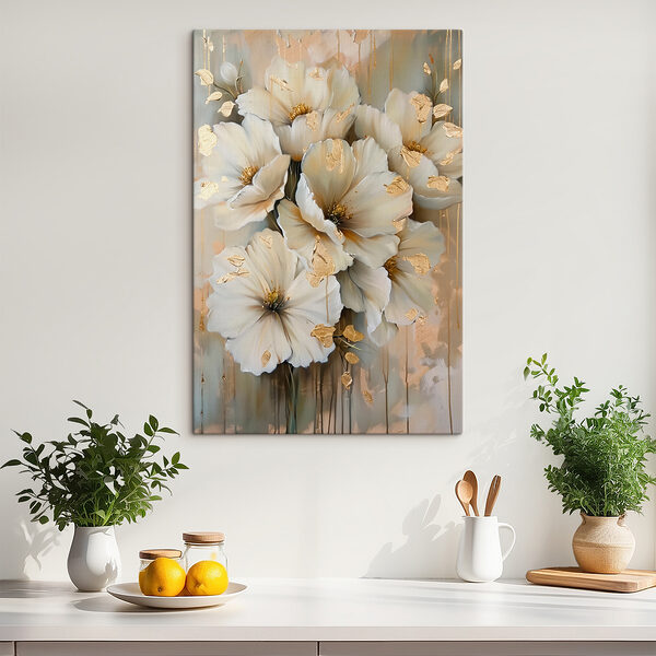 Quadri Fiori eleganti con dettagli metallici (COD: s39555) Quadri Quadri Fiori eleganti con dettagli metallici (COD: s39555)