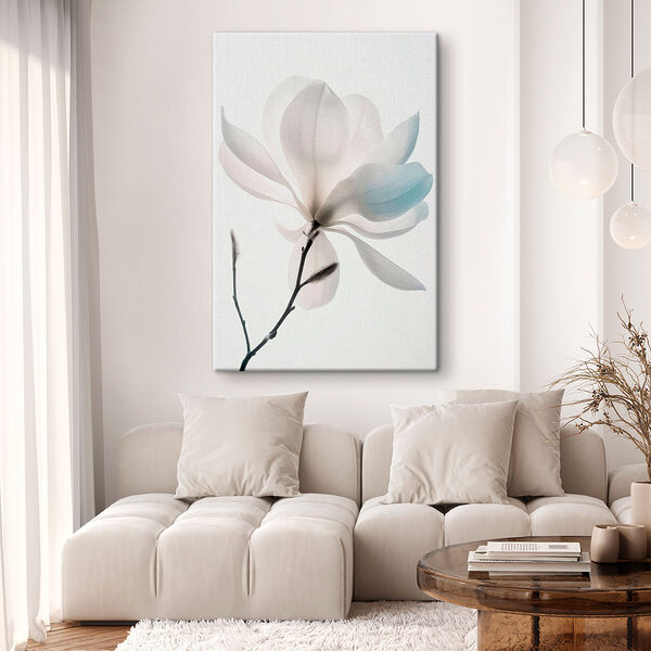 Quadri Fiore bianco con foglie (COD: s39578) Quadri Quadri Fiore bianco con foglie (COD: s39578)