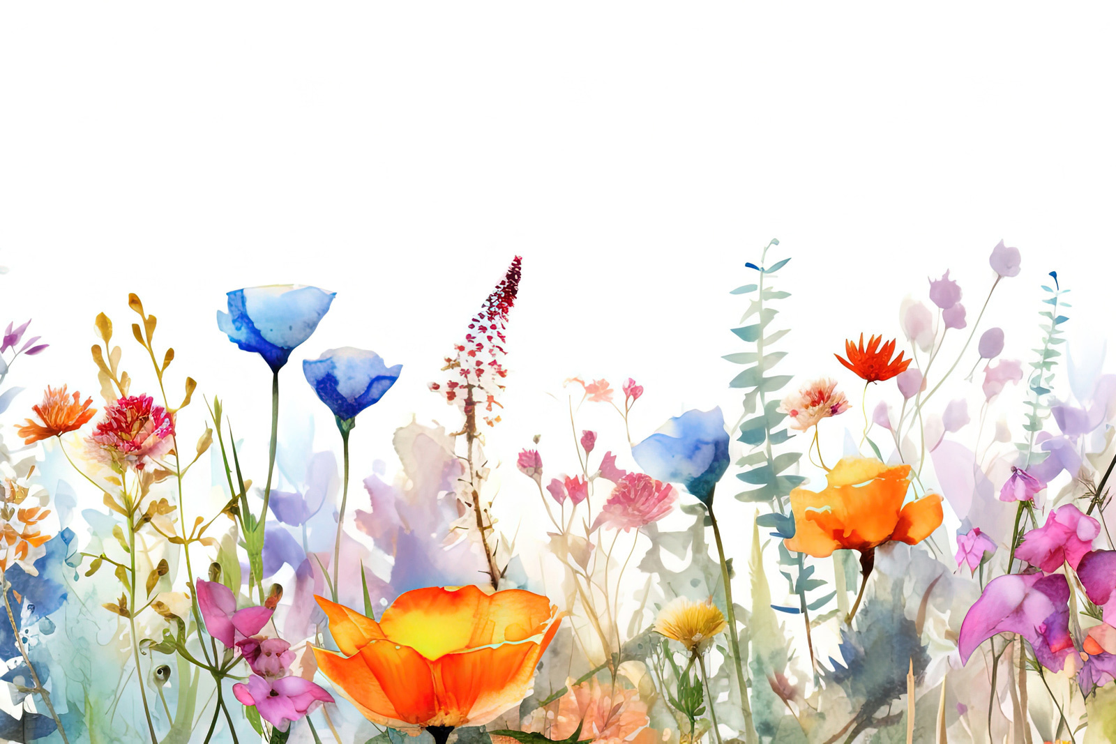 Watercolor of flowers