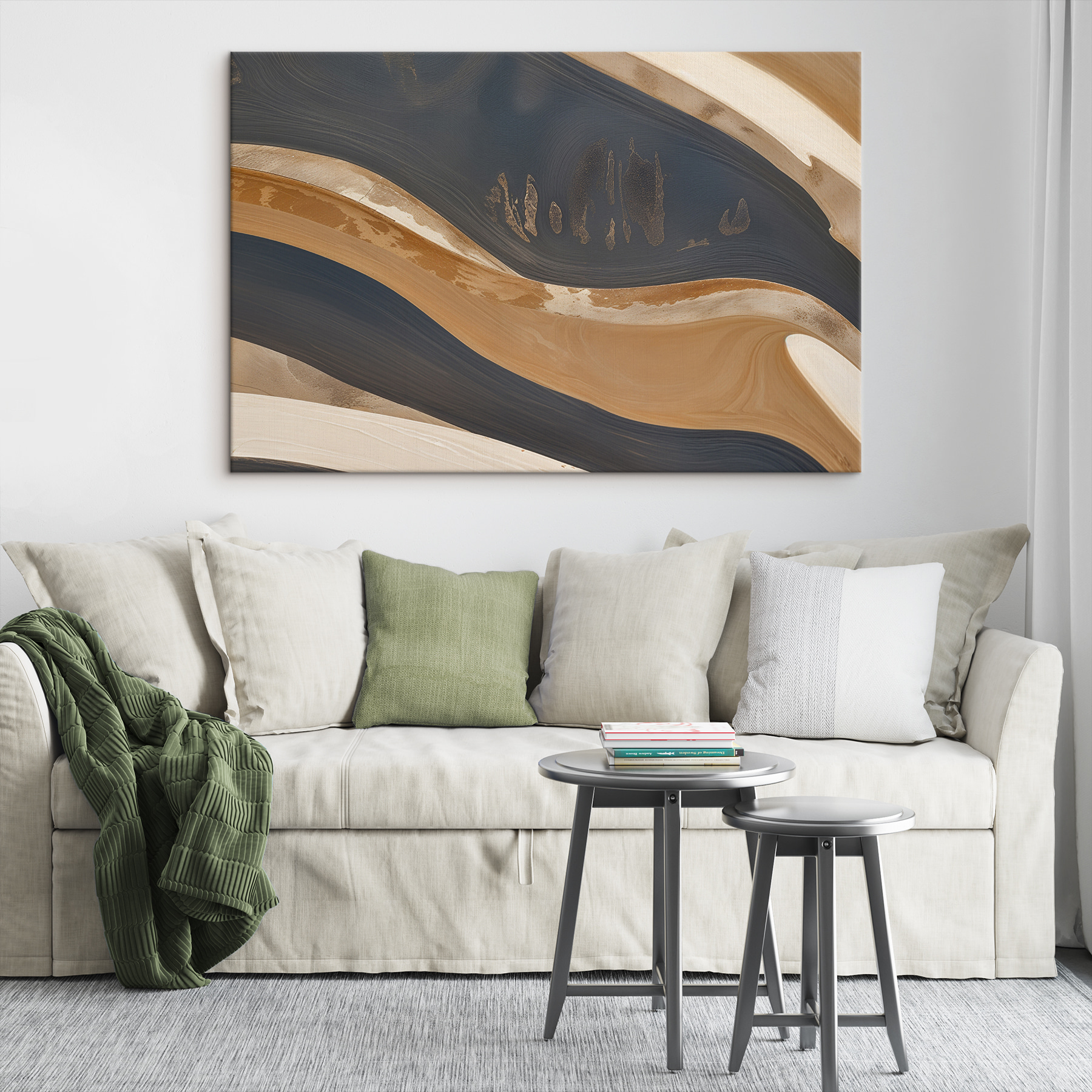 Close up of a painting