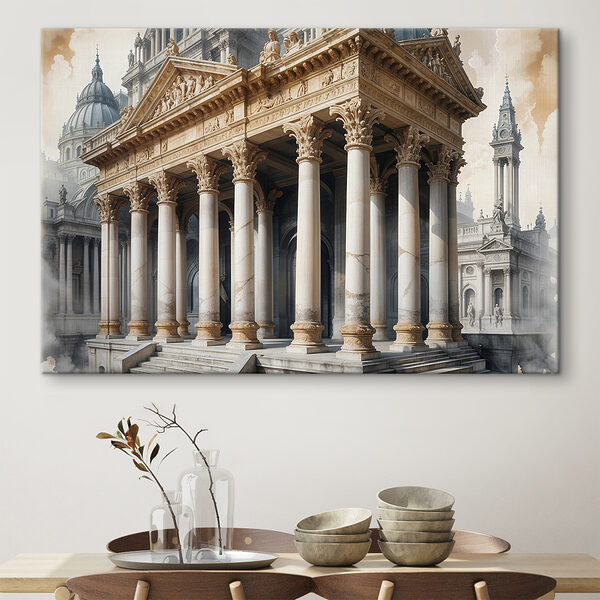 Quadri Edificio con colonne e cupola (COD: s39512) Quadri Quadri Edificio con colonne e cupola (COD: s39512)