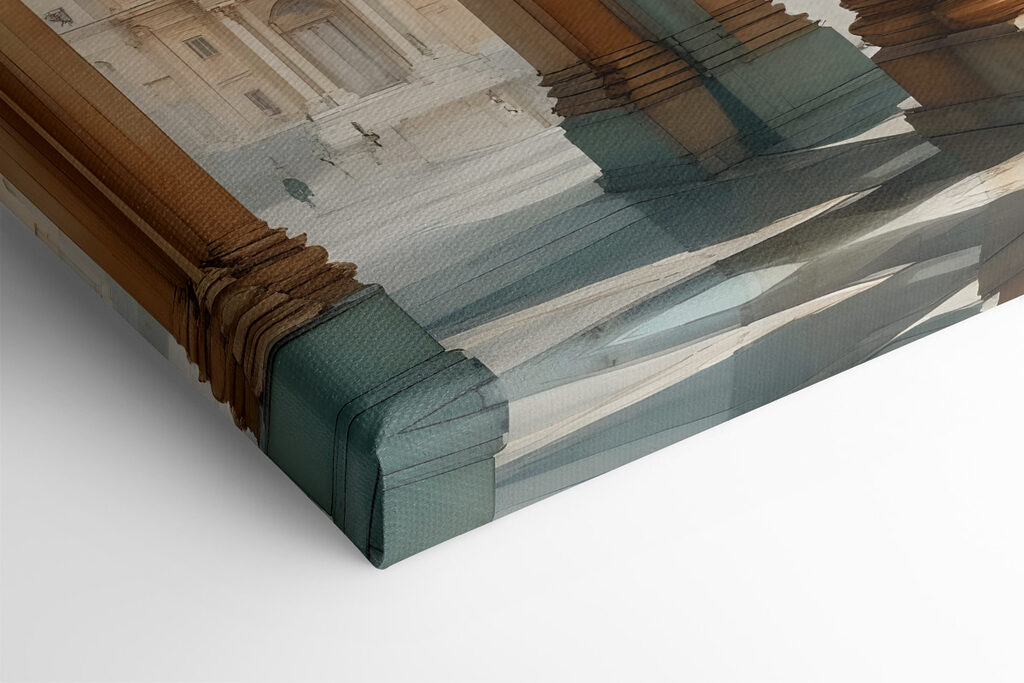 Building with columns and a pool of water Building with columns and a pool of water