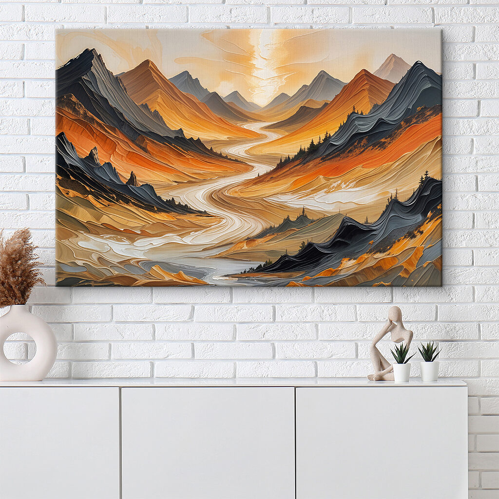 River running through a valley