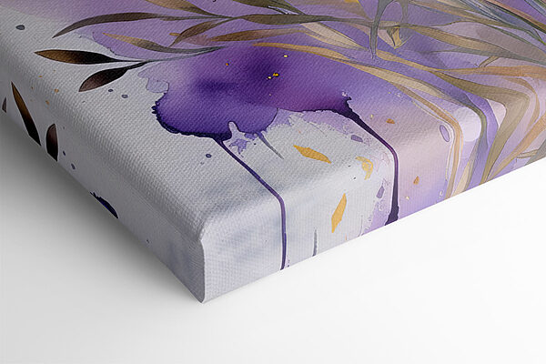 Painting of purple flowers