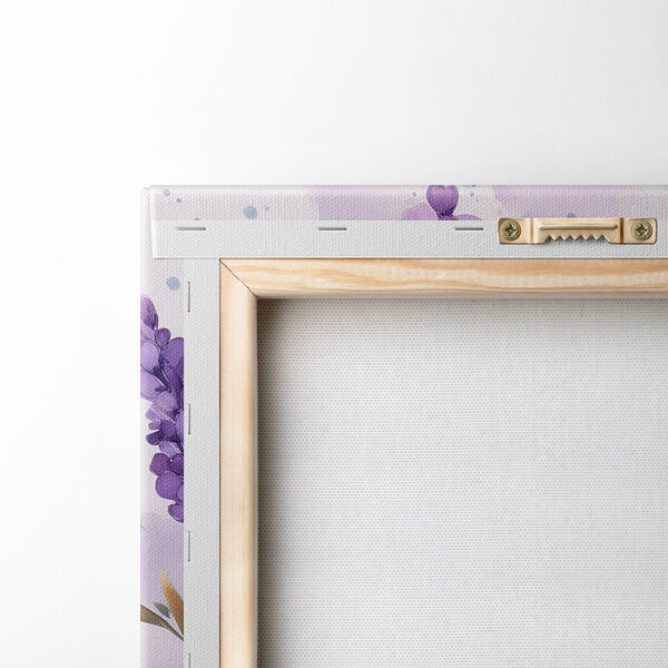 Painting of purple flowers