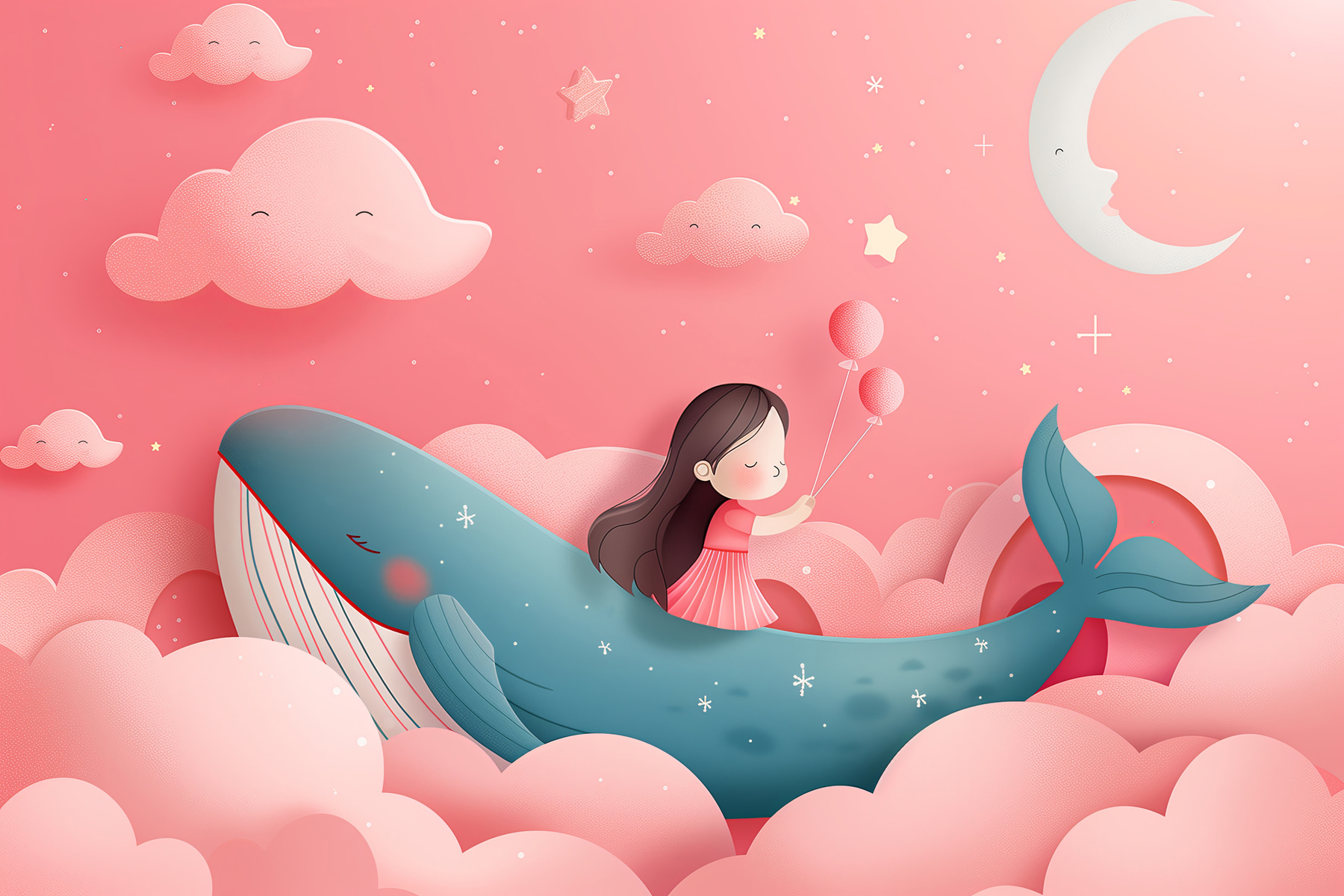 Girl in a whale Girl in a whale