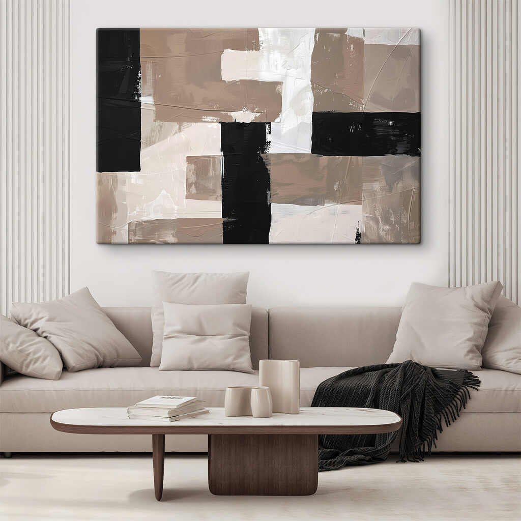 Painting of squares and rectangles