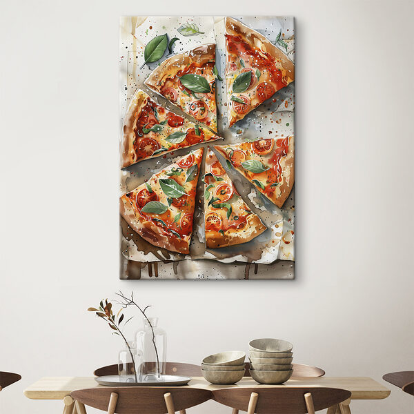 Quadri Quadri Pizza con pomodori e basilico (COD: s39703)
