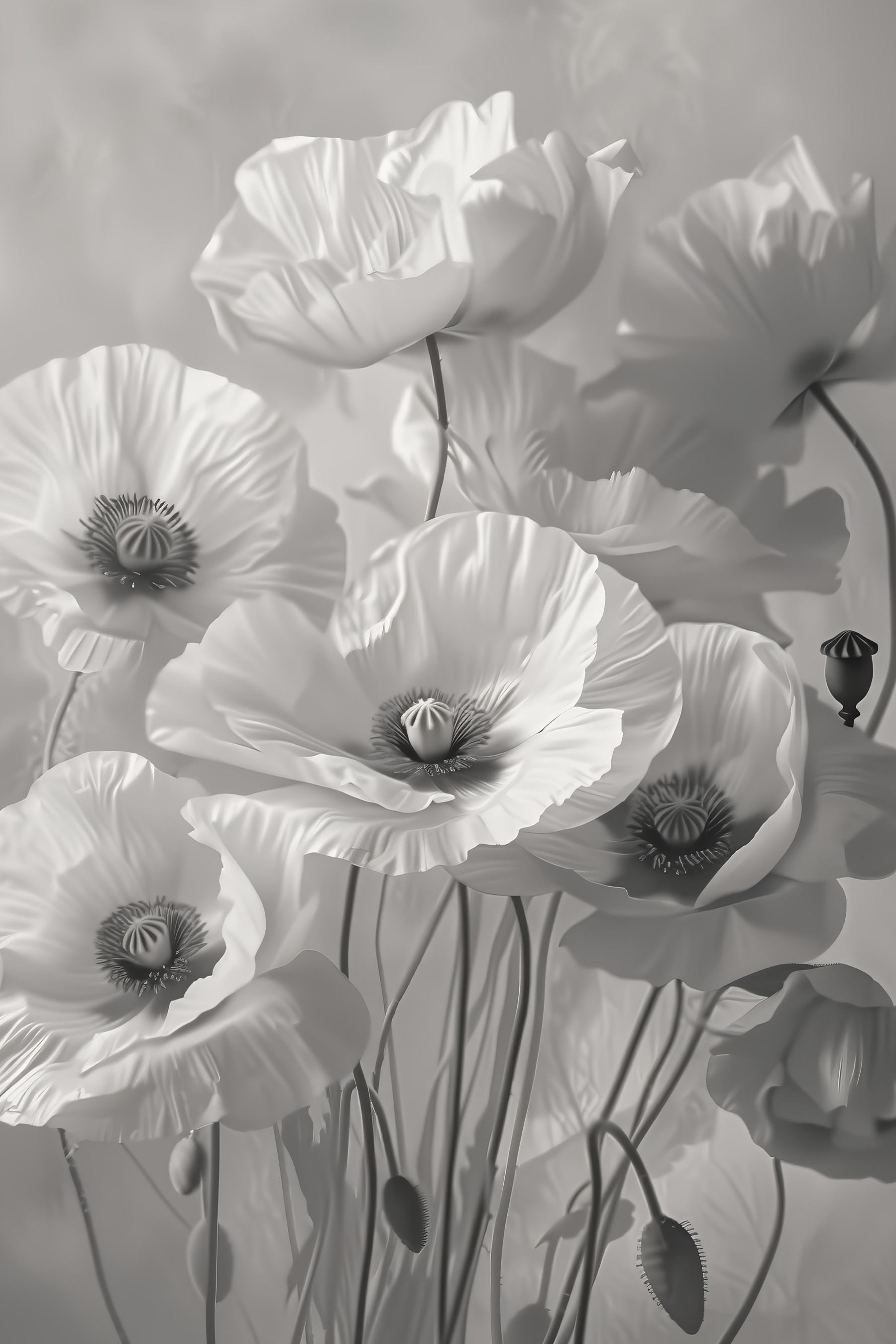 Group of white flowers